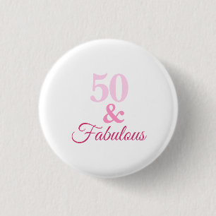 50 en Fabulous Pink Button