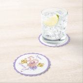 50 en Fabulous Pink Floral Flamingo Paper Onderzet Kartonnen Onderzetters (Insitu)