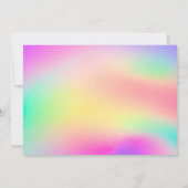 50 en Fabulous Rainbow Colorful Birthday Kaart (Achterkant)