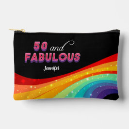 50 en Fabulous Rainbow Sparkle 50ste verjaardag Etui