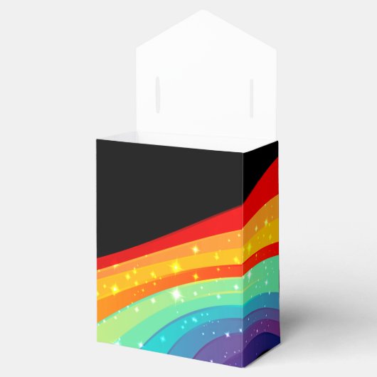 50. en Fabulous Rainbow Sparkle Birthday Party Bedankdoosjes (Geopend)