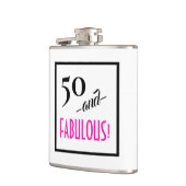 50 en FABULOUS! Retro 50th Birthday Travel Heupfles (Links)