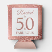 50 en Fabulous Roos Gold 50e verjaardag Blikjeskoeler (Achterkant)