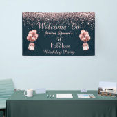 50 en Fabulous Roos Gold 50e verjaardag Spandoek (Beurs)