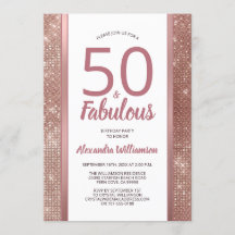 50 en Fabulous Roos Gold Glam 50th Birthday Party