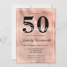 50 en Fabulous Roos Gold Glam Birthday Party