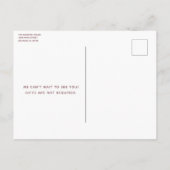 50 en Fabulous Roos Gold Glitter Elegant Birthday Uitnodiging Briefkaart (Achterkant)