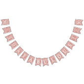 50 en fabulous Roos Gold Glitter White Birthday Vlaggetjes (Alle)