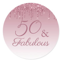 50 en Fabulous Roos Gold Pink Dripping Glitter