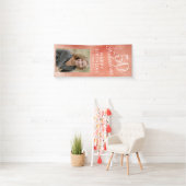 50 en Fabulous Roos Goud Metallic Foto Spandoek (Insitu)