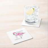 50 en Fabulous Roze Flamingo Custom Onderzetters (Insitu)