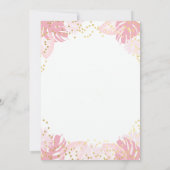 50 en Fabulous Roze Flamingo Grappige 50ste Verjaa Kaart (Achterkant)