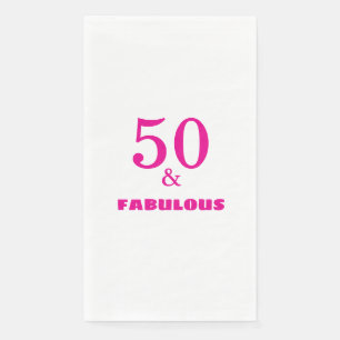 50 En Fabulous Roze Verjaardagsfeestje Cute Servet