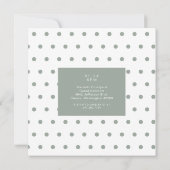 50- en Fabulous Sage Simple Birthday Square Kaart (Achterkant)