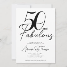 50 en Fabulous Script 50ste verpartij