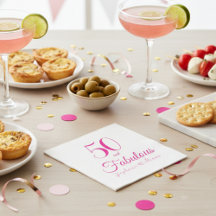50 en Fabulous Script Roze 50ste verjaardagsfeestj