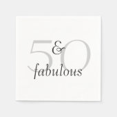 50 en Fabulous Servetten (Voorkant)