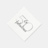 50 en Fabulous Servetten (Hoek)