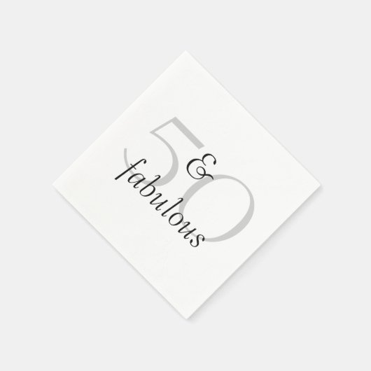 50 en Fabulous Servetten (Hoek)