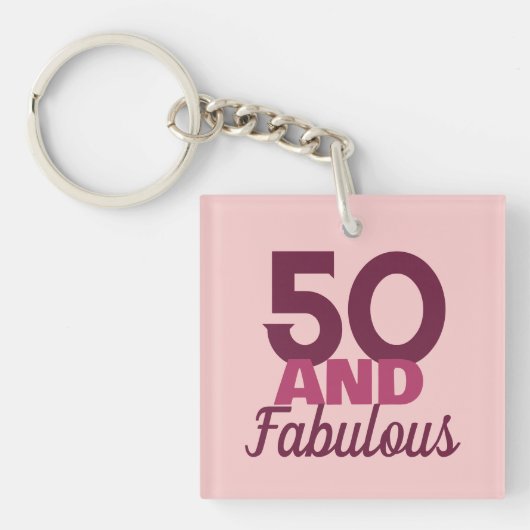 50 en Fabulous Sleutelhanger (Voorkant)