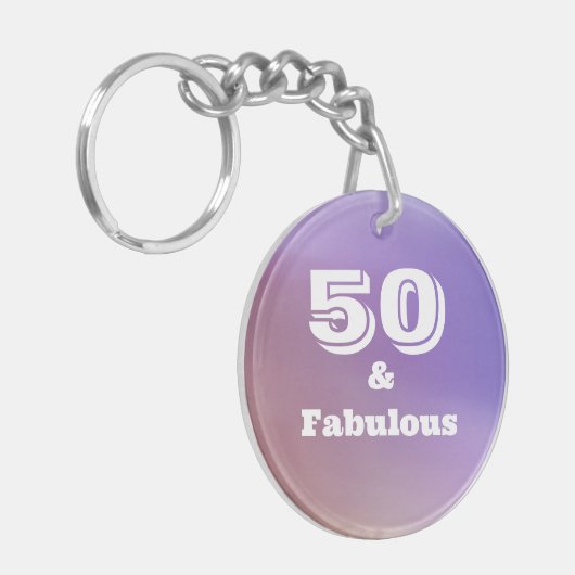 50 en Fabulous sleutelhanger (Voorkant Links)