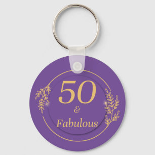50 en Fabulous Sleutelhanger