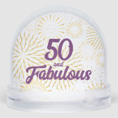 50 en Fabulous Sneeuwbol (Achterkant)