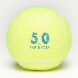 50 en Fabulous/Sports 50th Birthday Tennisballen