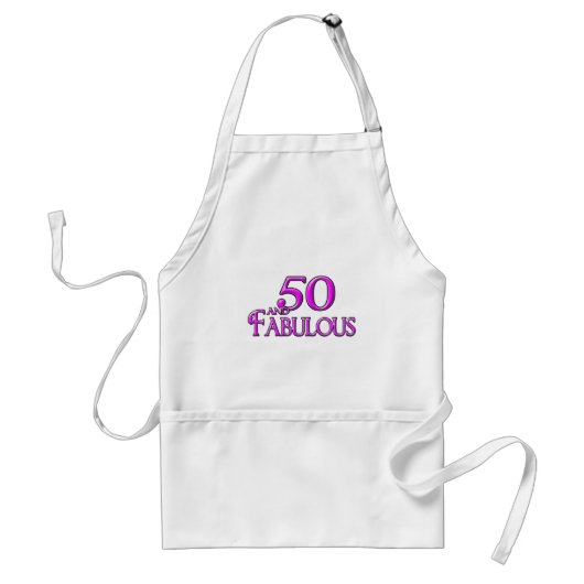 50 en FABULOUS Standaard Schort (Voorkant)