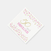 50 en Fabulous Star Border 50ste verjaardagsfeest Servet (Hoek)