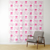 50 en Fabulous Step en Repeat Feest Achtergrond Wandkleed (In situ)