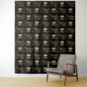 50 en Fabulous Step en Repeat Feest Achtergrond Wandkleed (In situ)