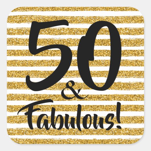 50 en Fabulous Sticker (Voorkant)