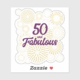 50 en Fabulous Sticker