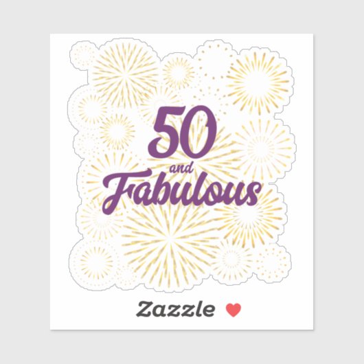 50 en Fabulous Sticker (Vel)