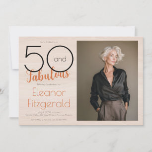 50 en Fabulous Terracotta 50ste verjaardagsfeestje Kaart