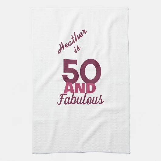 50 en Fabulous Theedoek (Verticaal)