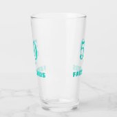 50 en Fabulous Turquoise Stylish Modern Cute Glas (Links)