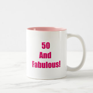 50 en Fabulous Tweekleurige Koffiemok