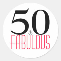 50 en Fabulous | Typografie 50e verjaardag