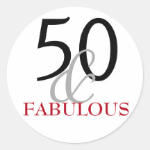50 en Fabulous | Typografie 50e verjaardag