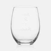 50 En Fabulous Verjaardag Blauw Elegant Gift Favor Wijnglas Zonder Voet (Achterkant)