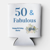 50 en Fabulous Verjaardag Blikjeskoeler (Voorkant)