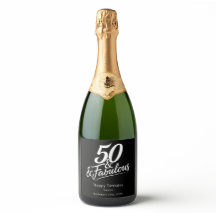 50 en Fabulous Verjaardag Chic Script Aangepast