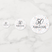 50 En Fabulous  Verjaardag Confetti (Voorkanten)