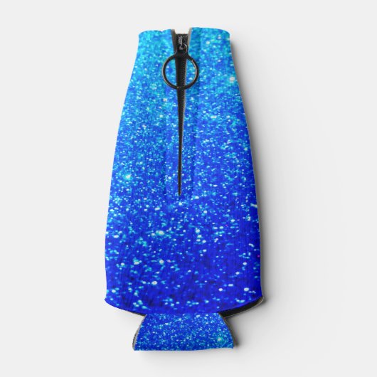 50 En Fabulous verjaardag Deep Blue Ombre Glitteri Flesjeskoeler (Achterkant)