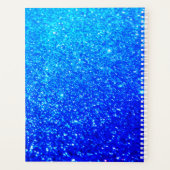 50 En Fabulous verjaardag Deep Blue Ombre Glitteri Planner (Achterkant)