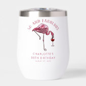 50 en Fabulous Verjaardag Flamingo Novelty Swag (Voorkant)