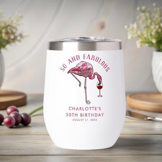 50 en Fabulous Verjaardag Flamingo Novelty Swag
