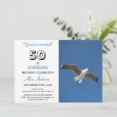 50 en Fabulous Verjaardag Foto Uitnodiging (Staand voorkant)